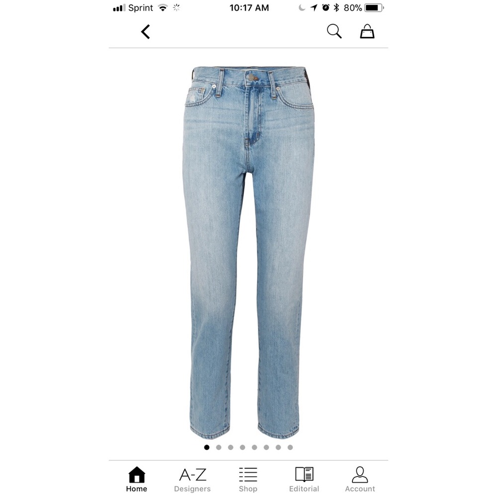 Madewell Perfect Summer high rise boyfriend jeans